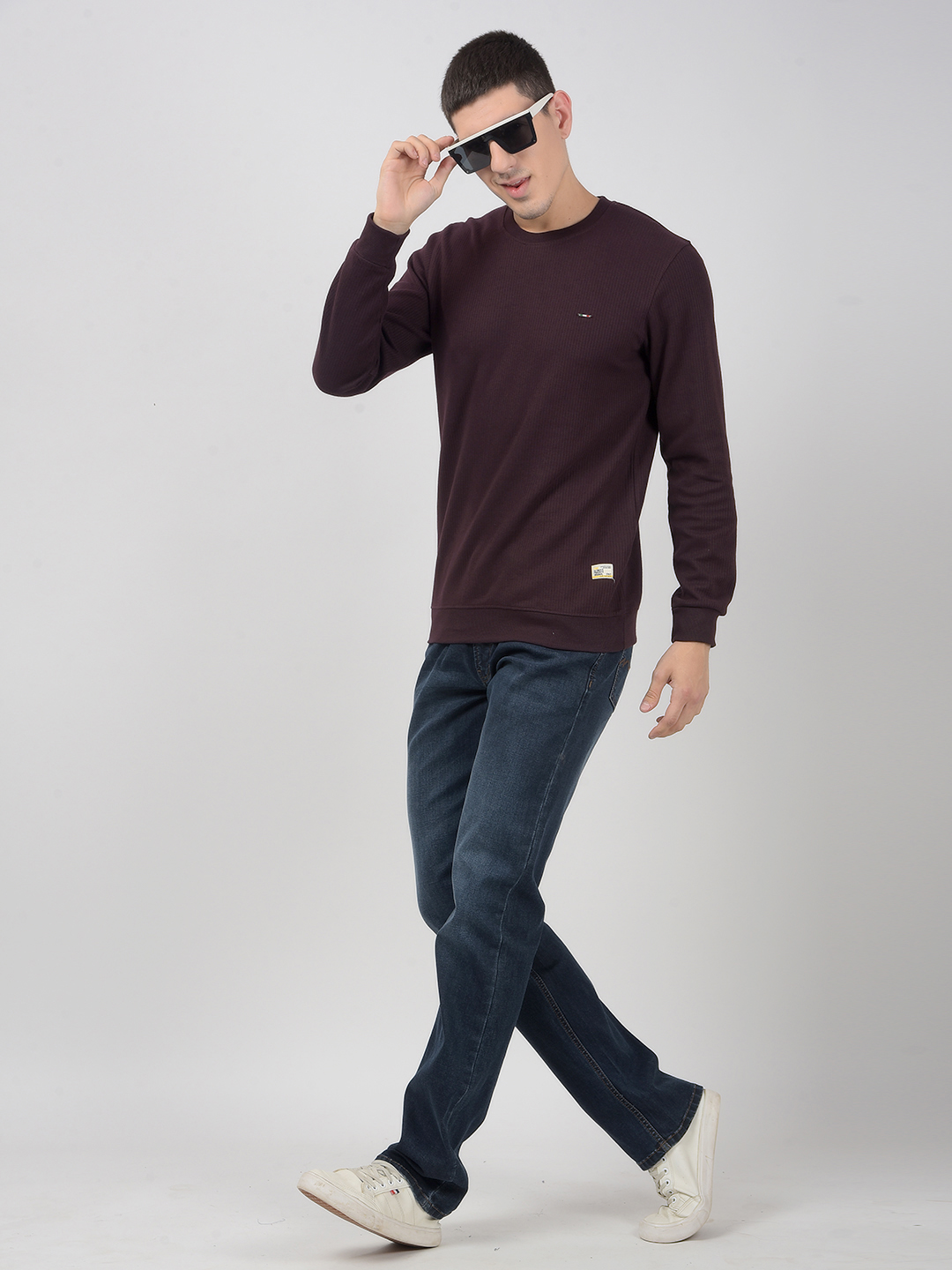 Numero Uno Men Solid Dark Blue Jeans